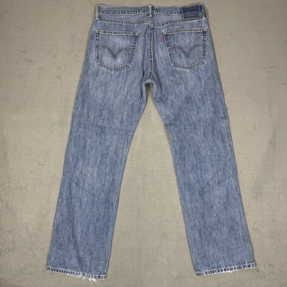 Levi's 505 Straight Fit Jeans Men's 32x30‎ Light Wash 100% Cotton Denim Mexico